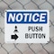 Signmission Push Button (Right Arrow), 14 in W x Rectangle, Plastic OS-2PACK-NS-P-1014-L-17923 - alternate 4